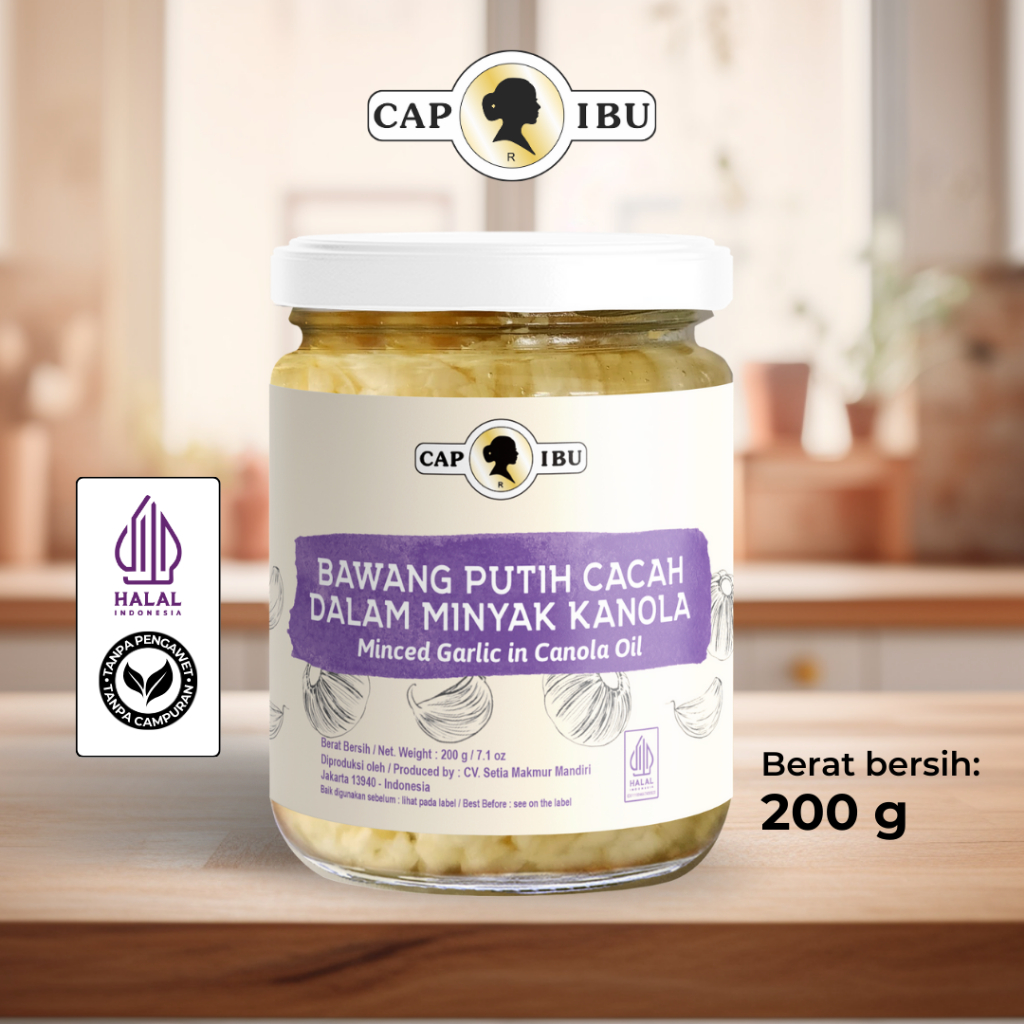 

CAP IBU Bawang Putih Cacah dalam Minyak Kanola - Bumbu Masak Instan Premium