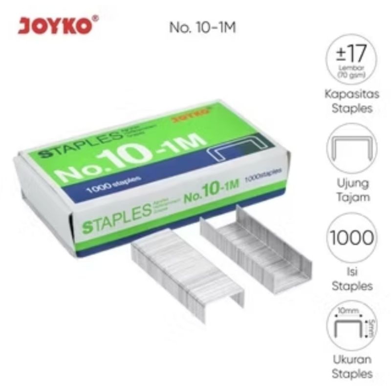 

ISI STAPLES JOYKO NO.10 (KECIL)/ISI STAPLES JOYKO NO.3 (BESAR)