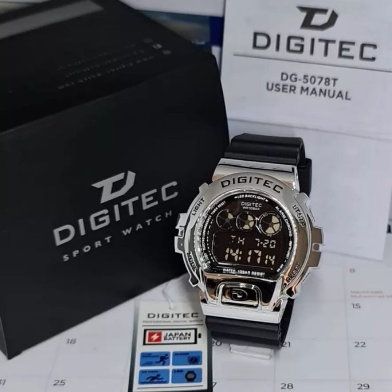Jam tangan pria Sport ORIGINAL Digitec Water Resist