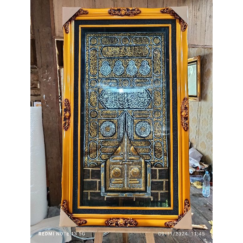 KALIGRAFI MULTAZAM KA'BAH MAKKAH JUMBO 145 X 85 CM