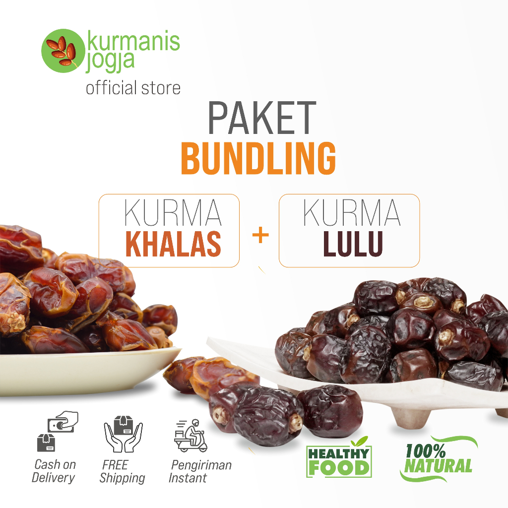 

Paket Bundling Lebih Hemat Kurma Khalas dan Kurma Lulu Curah