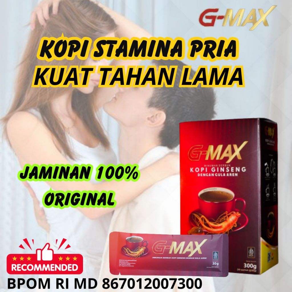 

KOPI G-MAX ORIGINAL KOPI STAMINA PRIA AMAN ( 100% BPOM & HALAL )