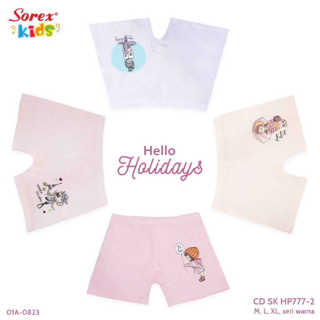 Celana dalam anak cewek boxer 777 Sorex