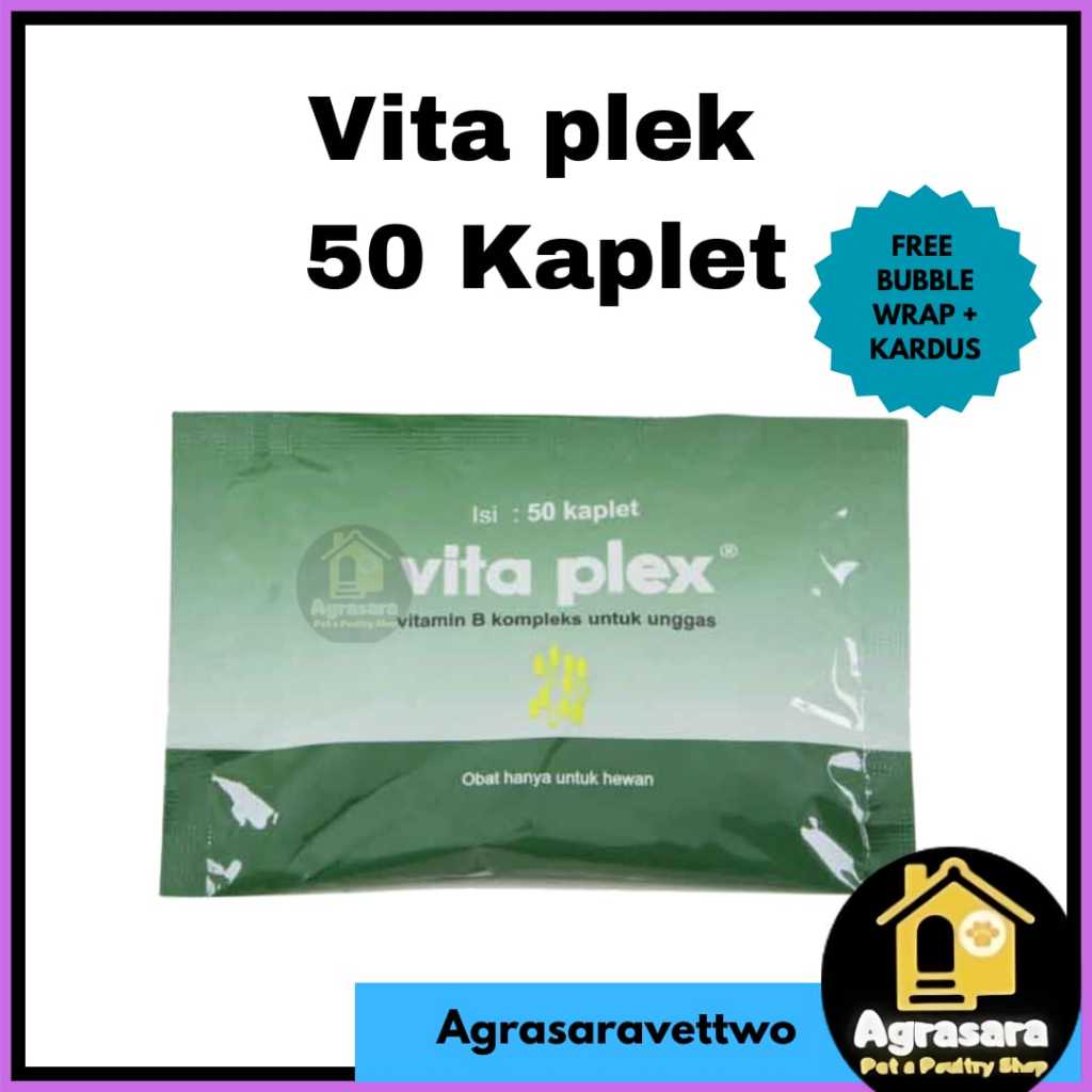 VITA PLEX 50 KAPLET Medion - VITAMIN B KOMPLEKS AYAM UNGGAS