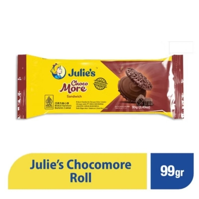 

Julie's julies julie chocomore 99gr 99g 99 choco more cheese peanut chocomore sandwich 110 168 Lemond cheddar cream 180 biskuit choco