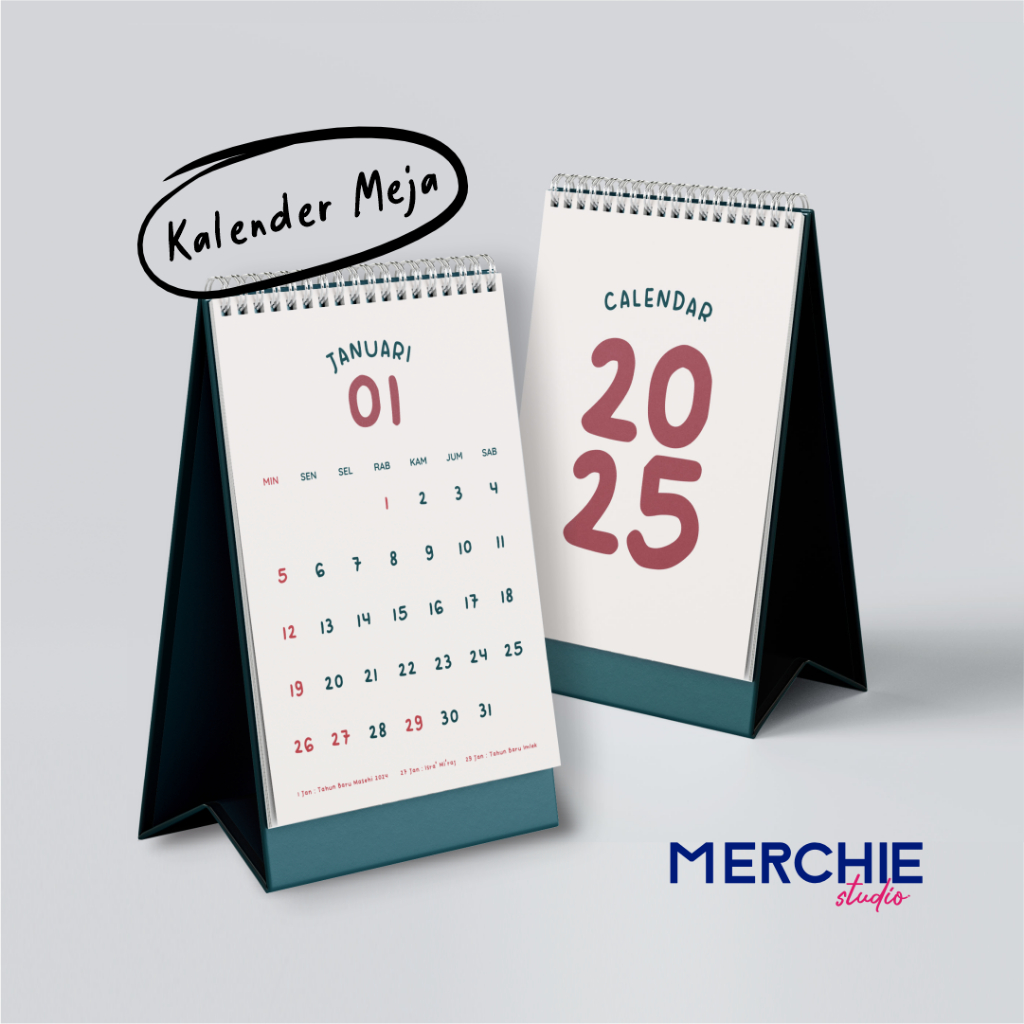 

MERCHIE - KALENDER MEJA 2025 Aesthetic