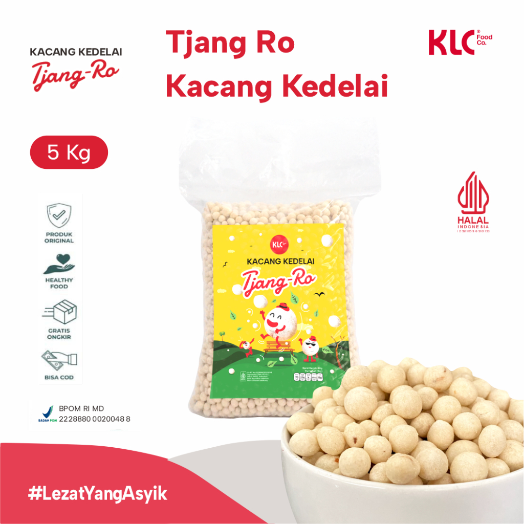 

Sukro Kacang Kedelai 5kg Tjang-Ro KLC Snack / Makanan Ringan