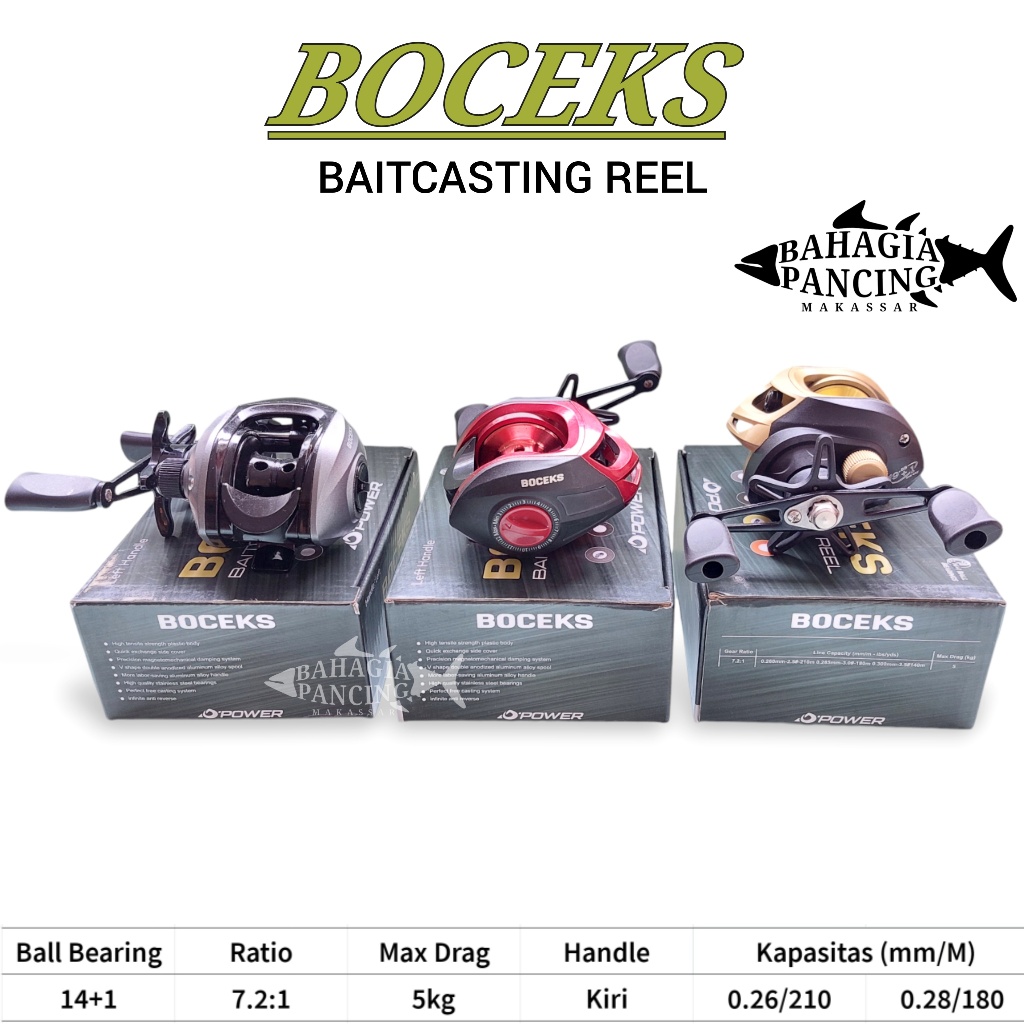 REEL PANCING BAIT CASTING D-POWER BOCEKS