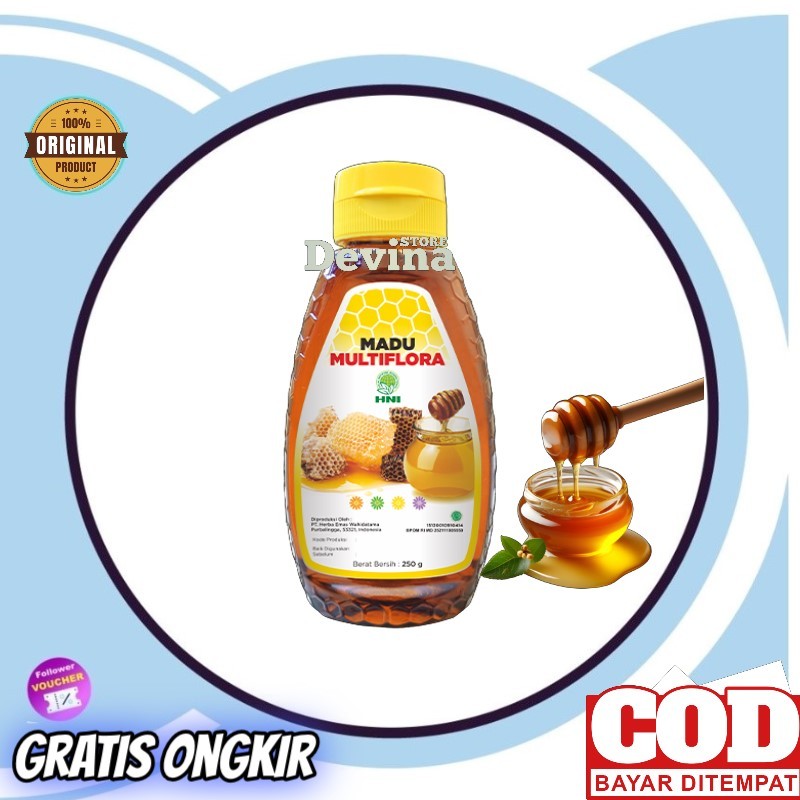 

Madu Multiflora HNI HPAI 100% Madu Multiflora Honey Original