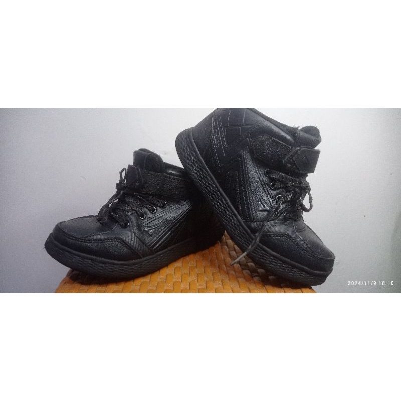 sepatu anak sekolah SD/ Ardiles fullblack second