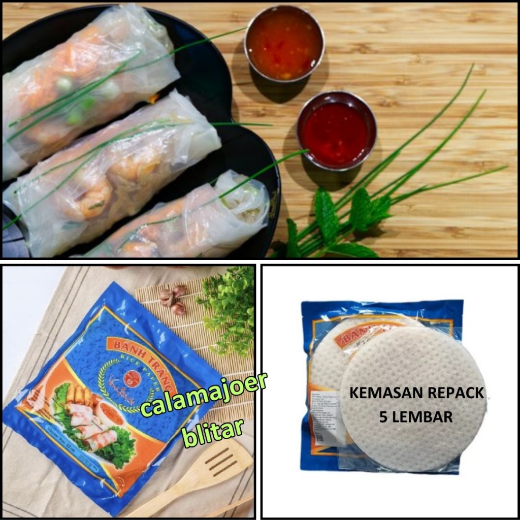 

Rice Paper 22cm - isi 5lembar / Rice Paper Vietnam Banh Trang BichChi / Kulit Lumpia Banhtrang