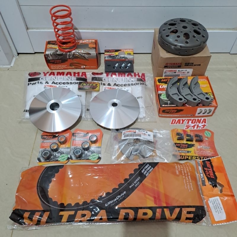 UPGRADE CVT FULL SET PULLEY CUSTOM INTERLOCK , NMAX OLD/NEW , AEROX OLD/NEW , LEXI