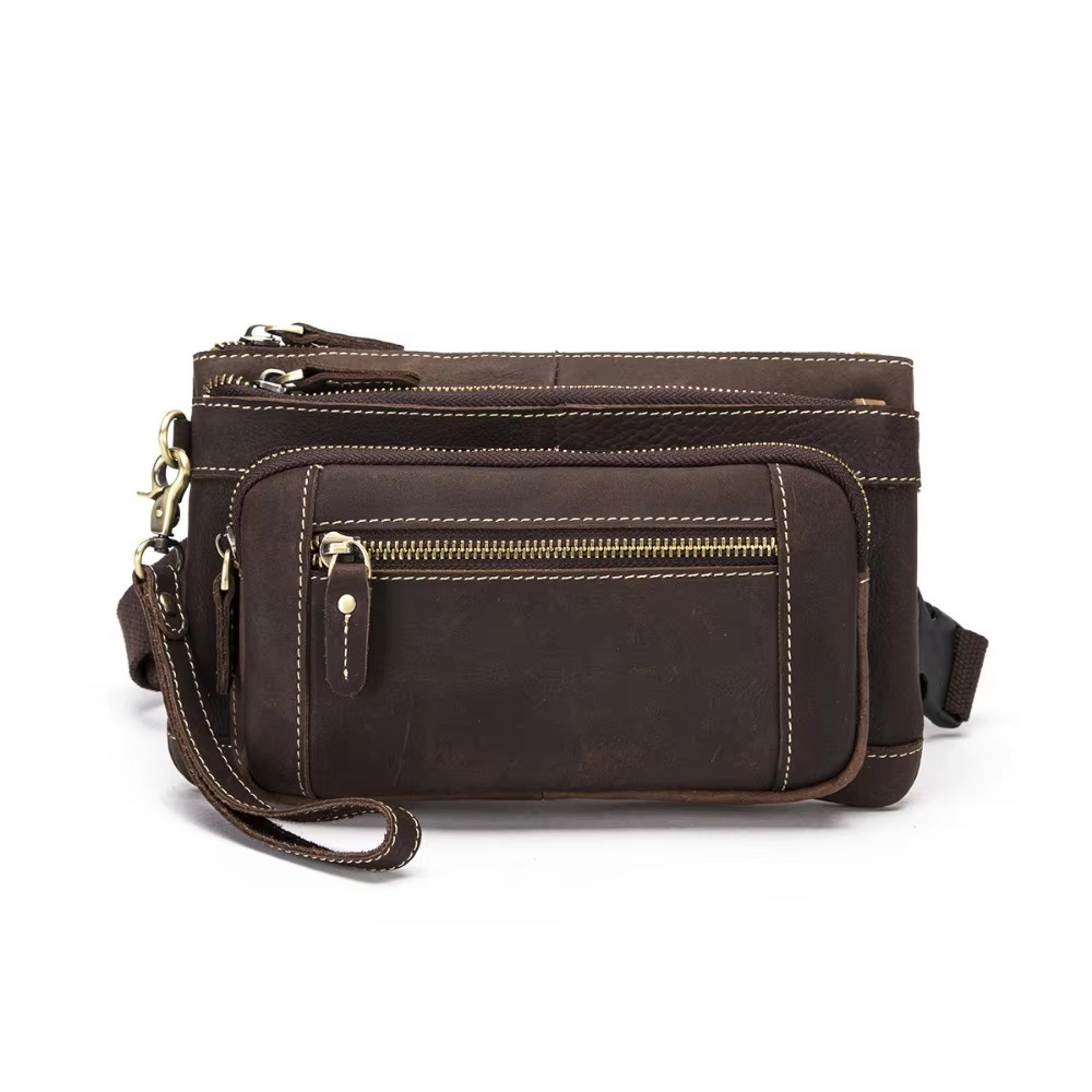 Tas Pinggang Pria Kasual Vintage Travel - Tas Sabuk Pinggang