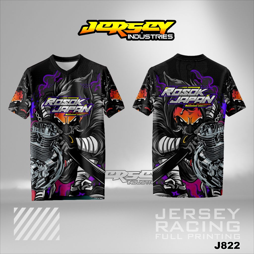 JERSEY RACING ROSOK JAPAN | KAOS JERSEY RACING FULL PRINTING