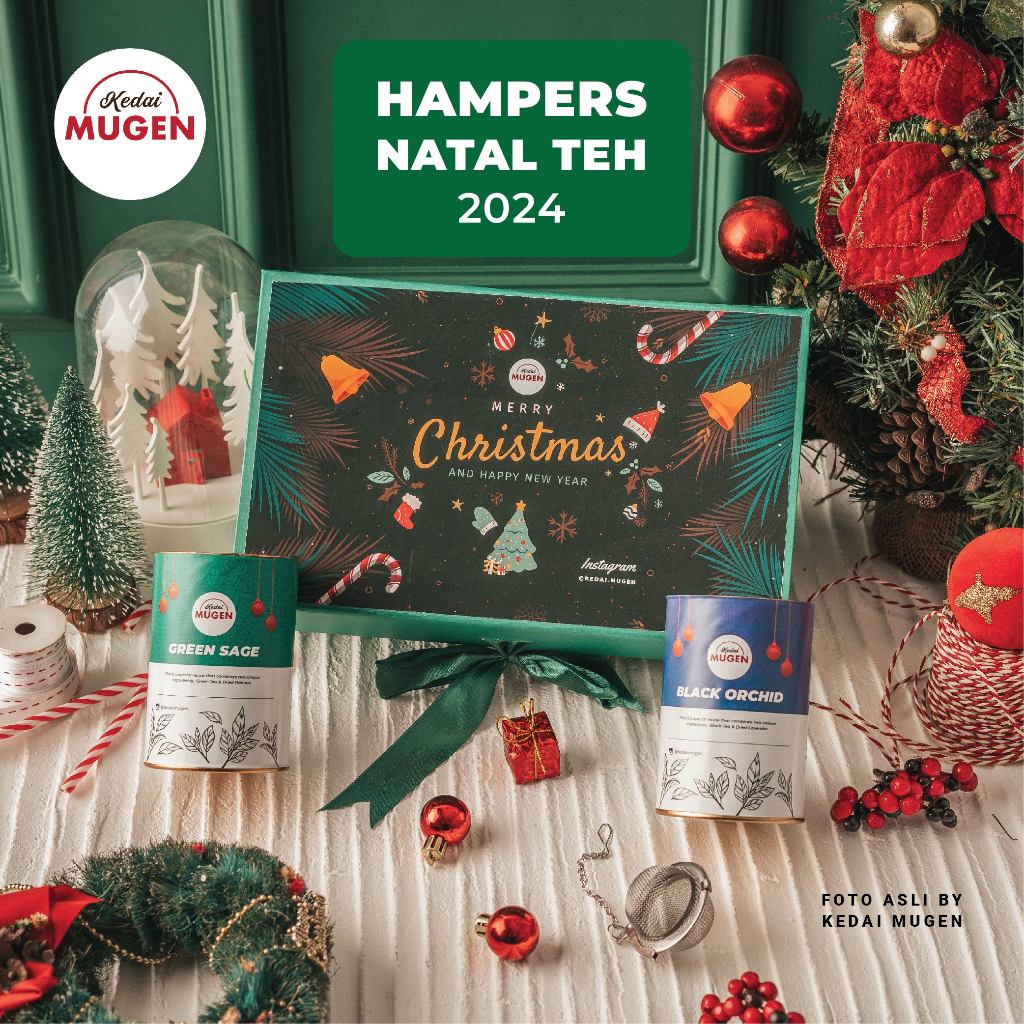 

Kedai Mugen - Hampers Natal Teh / Christmas Hampers Tea / Kado/Hadiah Unik - Medium