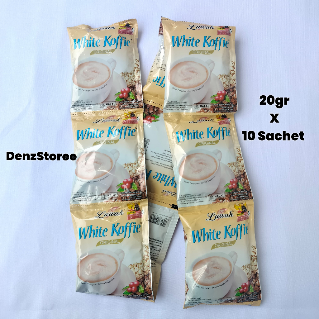 

Luwak White Coffee Original 20gr x 10 Sachet / White Coffee Luwak 1 Renceng ISI 10