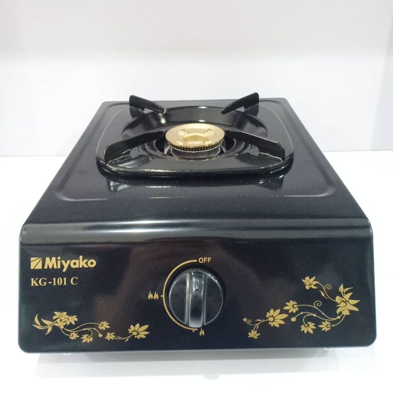 MIYAKO kompor gas 1 tungku KG 101 C / KG101C / kompor gas burner kuningan 1 tungku / Kompor gas miya
