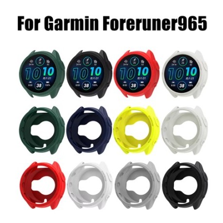 Bumper Silicone Case for Garmin Forerunner 965 Smartwatch