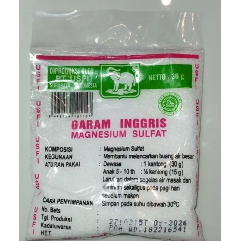 

Garam inggris obat pencahar cap gajah