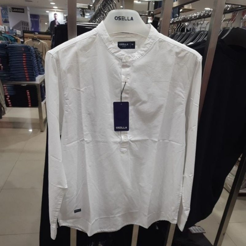 OSELLA MEN KOKO PANJANG PRIA REGULAR FIT KANCING EMPAT|0301