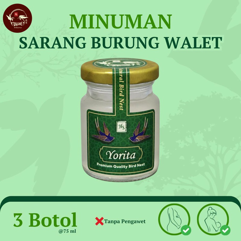 

minuman sarang burung walet yenwo ( 75ml - 3gr birdnest sangat kental ) - HSyorita
