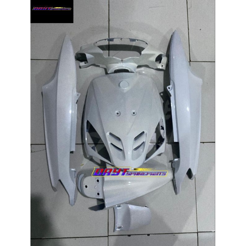 COVER BODY MIO SPORTY WARNA PUTIH MUTIARA FULL SET BODY HALUS MIO SPORTY