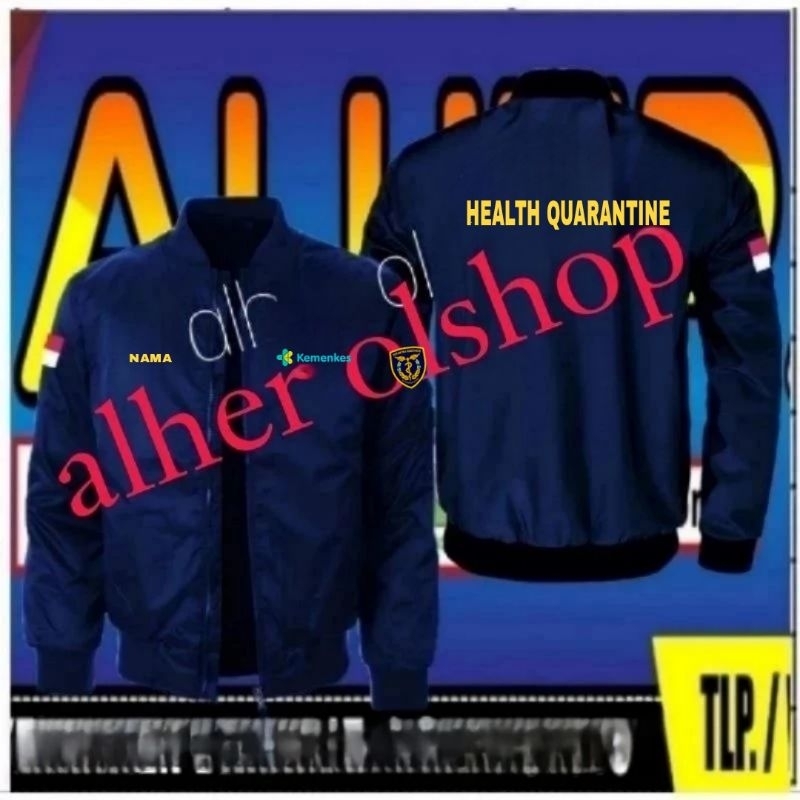 Jaket bordir karantina kesehatan Jaket karantina kesehatan Jaket bomber karantina kesehatan jaket ke