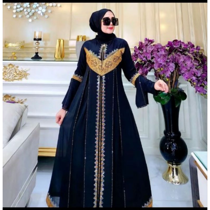 Gakis Abaya Mahreen Zhafana Abaya Muslim Lebaran 2025