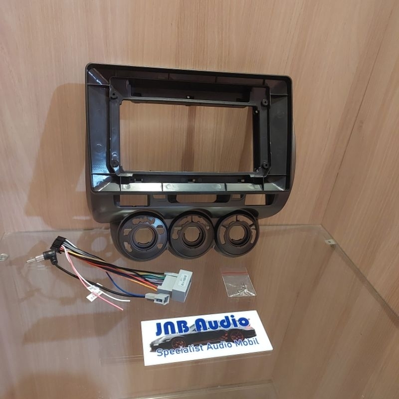 Frame head unit tv mobil android 10 inch orca mobil honda jazz 2004-2007 merek orca
