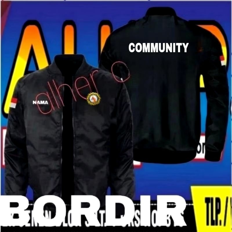 Jaket bordir community Kresna jaket community Kresna jaket bomber community Kresna jaket kerja commu