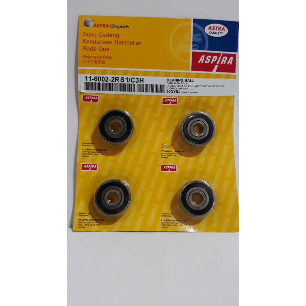 bearing/laher cvt 6002+bosh aspira skf