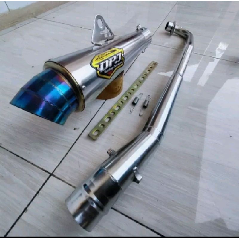 kenalpot DPJ racing tipe motor bebek jupiter z shogun karisma vega supra x smesh c70 graand legenda 