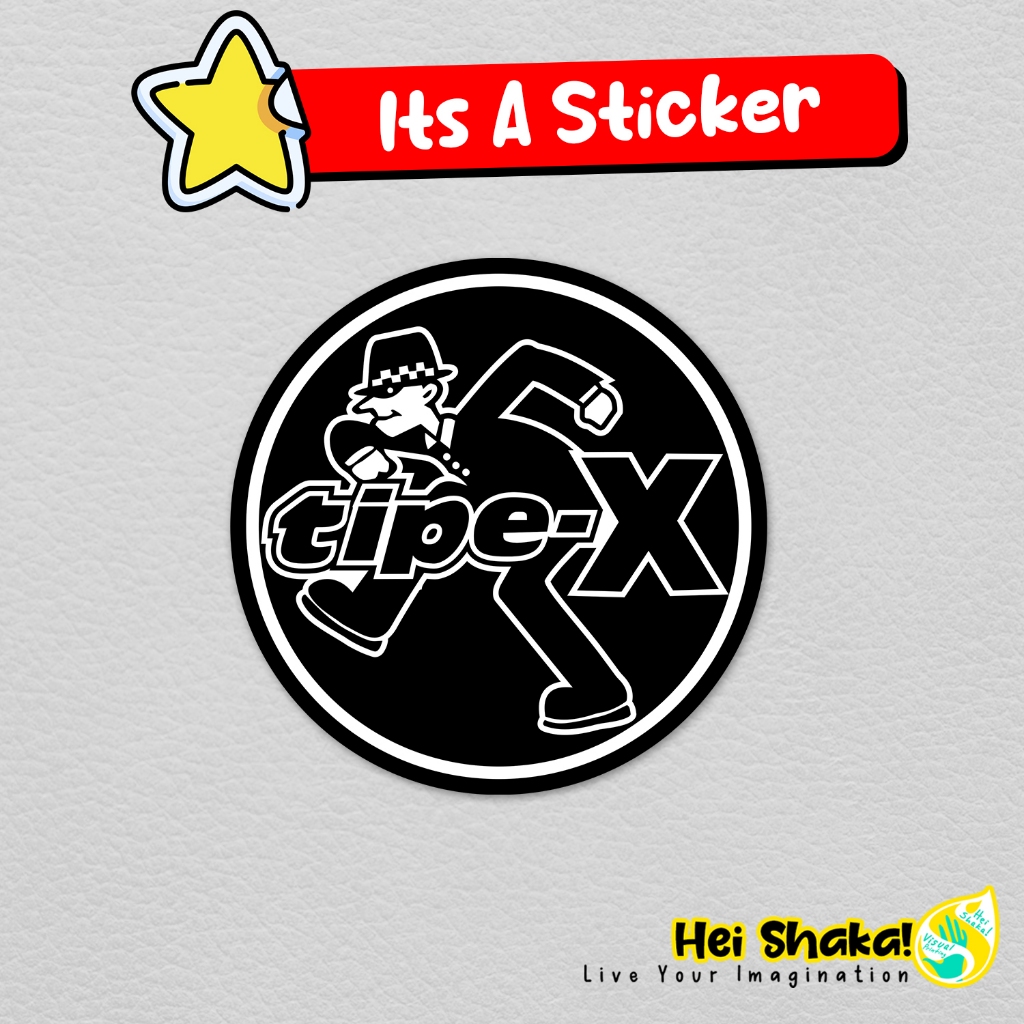 

Stiker Tipe X Sticker Vinyl Musik SKA Satuan Bahan Anti Air