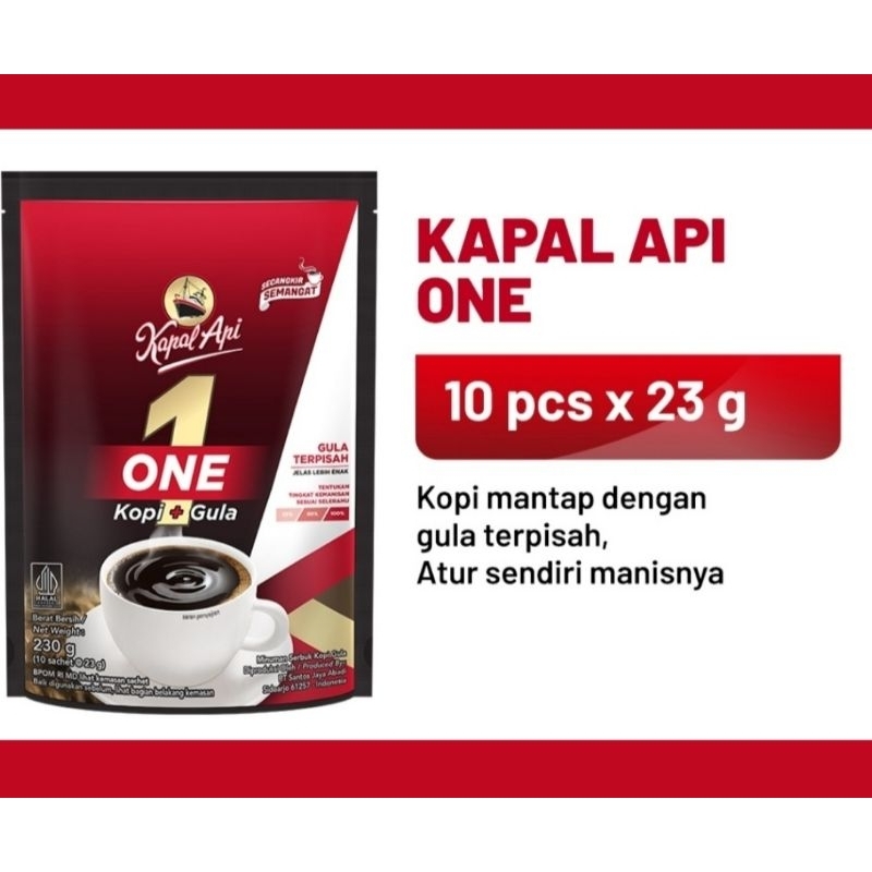 

Kopi Kapal Api One 1 Renceng (10 Sachet)