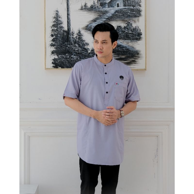 Baju Koko Kurta Ilnaaf Lengan Pendek Dewasa