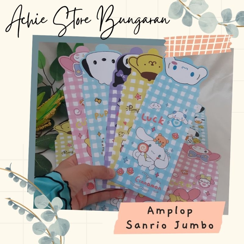 

1 lembar ~ Amplop SANRIO JUMBO (A) / Amplop Lebaran / Amplop THR Lebaran / Amplop Lebaran Lucu / Amplop Natal / Angpao Natal / Angpao Premium (+++)