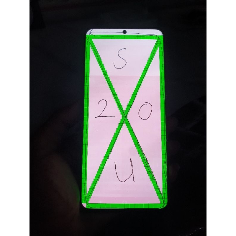 lcd samsung S20 ultra ori copotan minus shadow