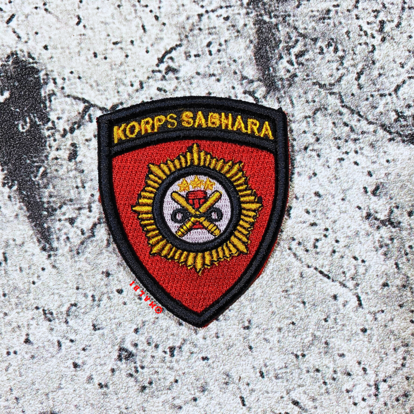 Atribut Korps SABHARA Bet Timbul POLRI Badge Logo Sabhara Polri Timbul