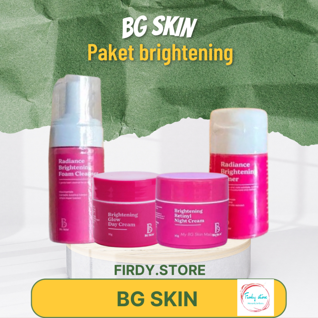 Bg Skin Beauty Glow Skincare Paket Whitening Acne Platinum Basic Luxury Original 100%