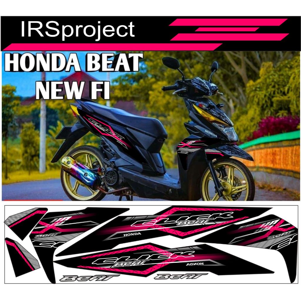 sticker striping variasi honda beat new fi variasi list simple cod minimalis terlaris 2019 2018 modi