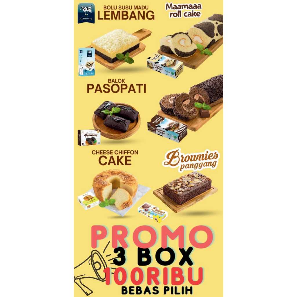 

PROMO BOLU LEMBANG 3BOX 100RB