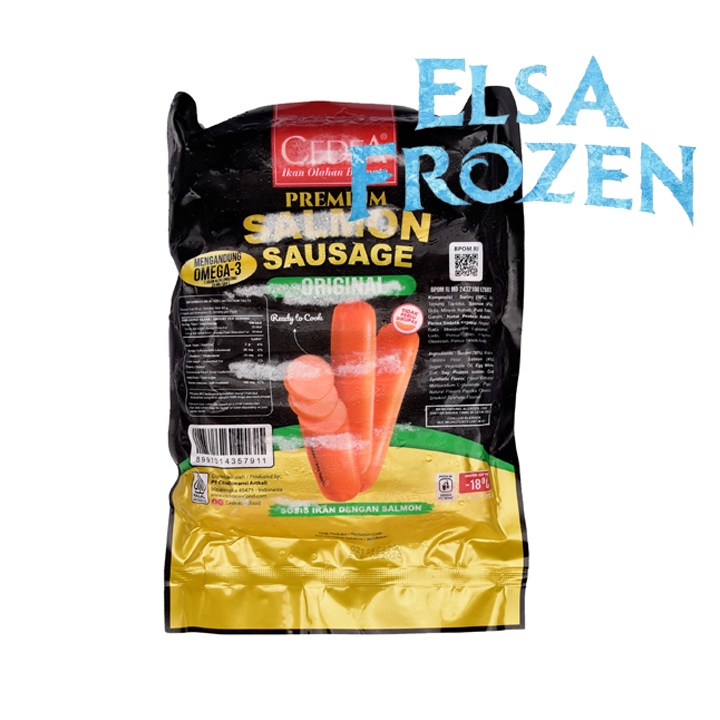 

CEDEA PREMIUM SALMON SAUSAGE 390GR SOSIS SALMON BERGIZI OMEGA 3