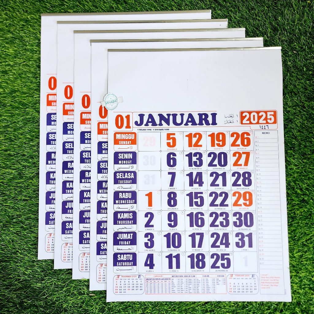 

KALENDER KERJA STANDART TAHUN 2025 / KALENDER DINDING TAHUN 2025 MURAH