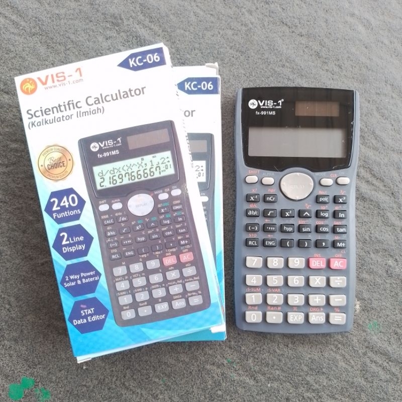 

Kalkulator Ilmiah Scientific Calculator VIS-1 KC-06 ( Pcs ) [ Original ]