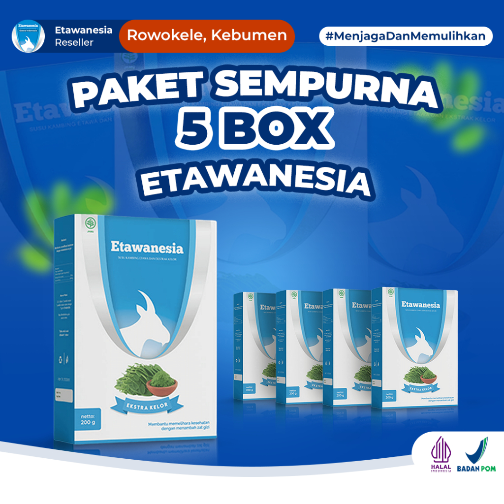 

SUSU ETAWANESIA ETAWA BIRU Susu Kambing Etawa 5 X Lebih Efektif Dari Yang Sejenis + Ekstrak Moringa