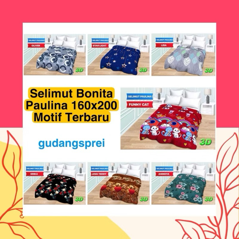 BONITA | Selimut Bonita Motif (160x200cm)