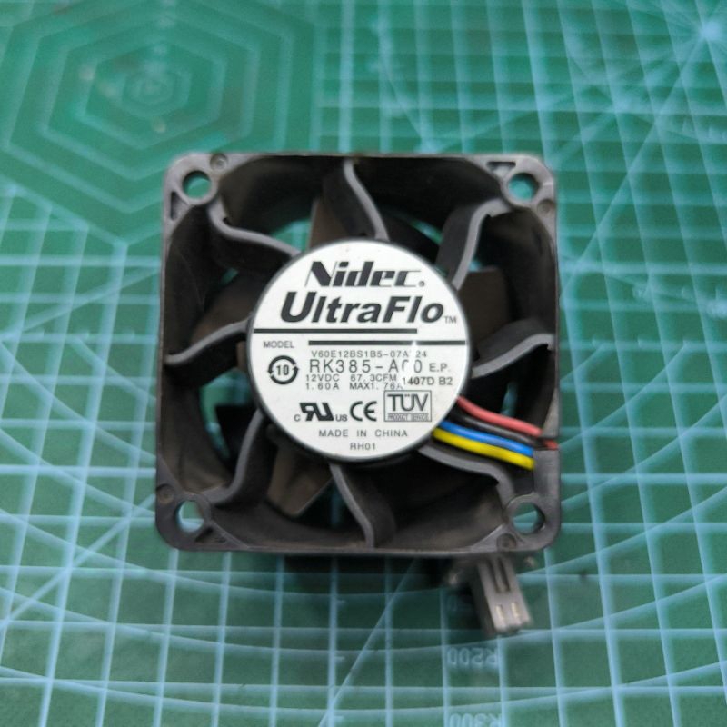 KIPAS HIGH SPEED 6X6CM 12V 1.60A NIDEC FAN