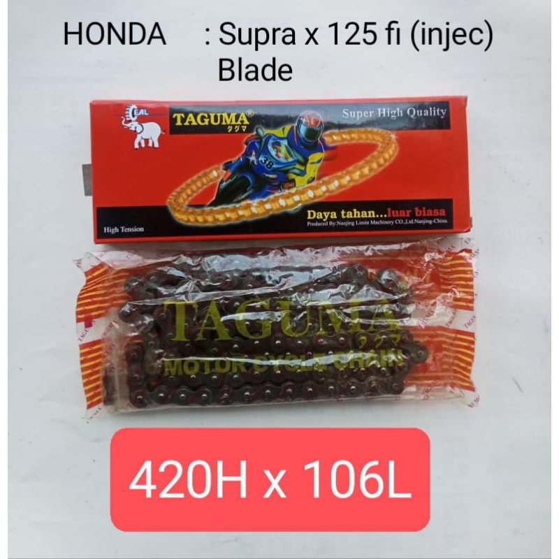 Rantai  420H x 106L supra x 125 FI inject / Blade