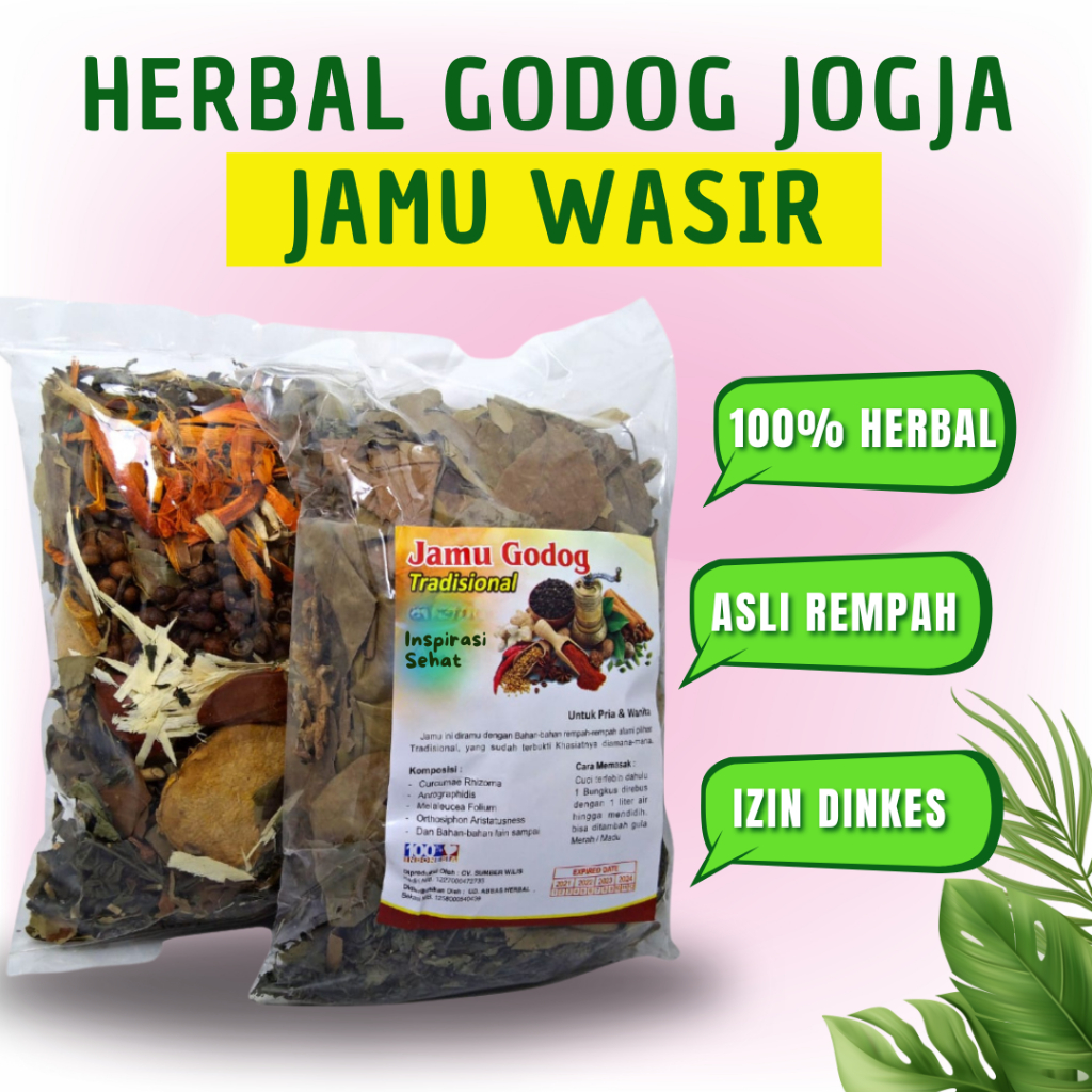 

Herbal Sehatku - Jamu Godok Ambeyen, Obat Herbal Wasir/ Ambeien Luar Dalam Sembuh Ampuh (1kg isi 6 bks) 01