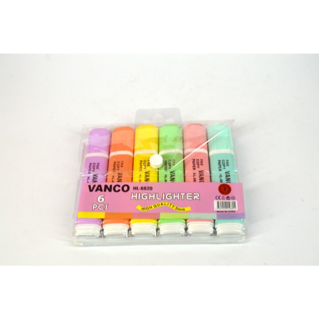 

Highlighter set HL-6820 VANCO PASTEL/Pena Sorot